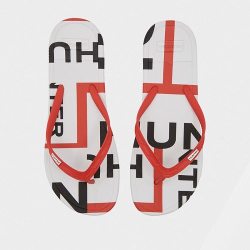 Hunter Original Exploded Logo Flip Flops (Z861C) Ireland